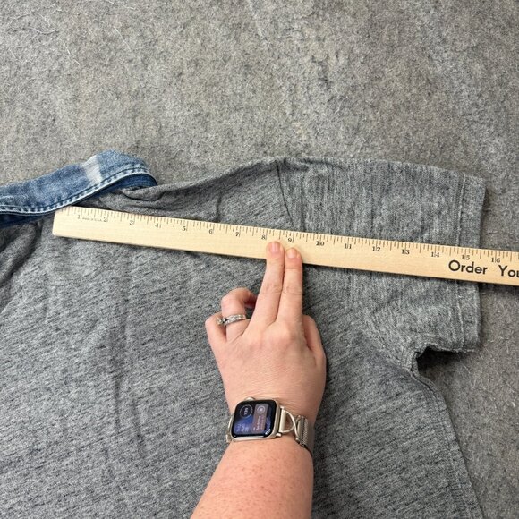 Diesel Polo Shirt Men XL Gray Blue Popover Short Sleeve - Picture 12 of 13